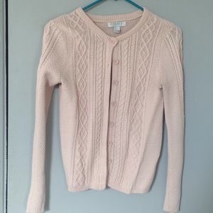 Cable knit cardigan